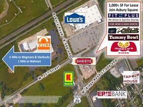 2421 Asbury Rd, Erie, PA - AERIAL  map view