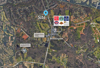 1610 Pearlstone ln, Matthews, NC - aerial  map view