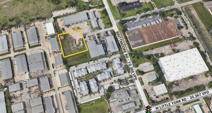 6935 Brittmoore Rd, Houston, TX - AERIAL  map view