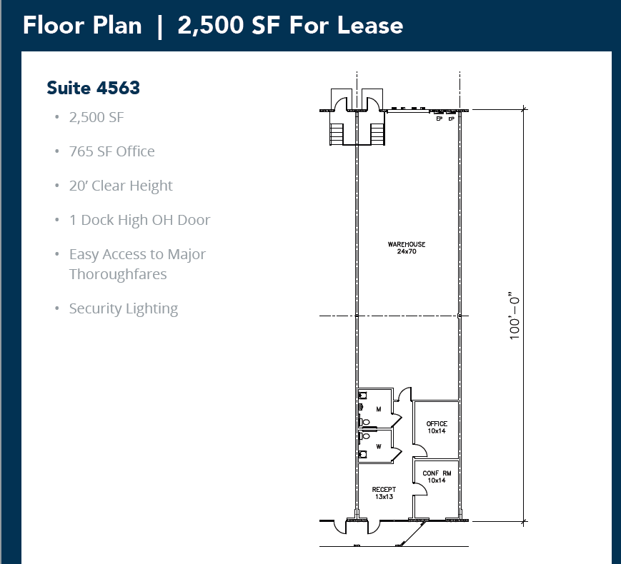 5029-5047 Martin Luther King Fwy, Fort Worth, TX for lease Floor Plan- Image 1 of 1