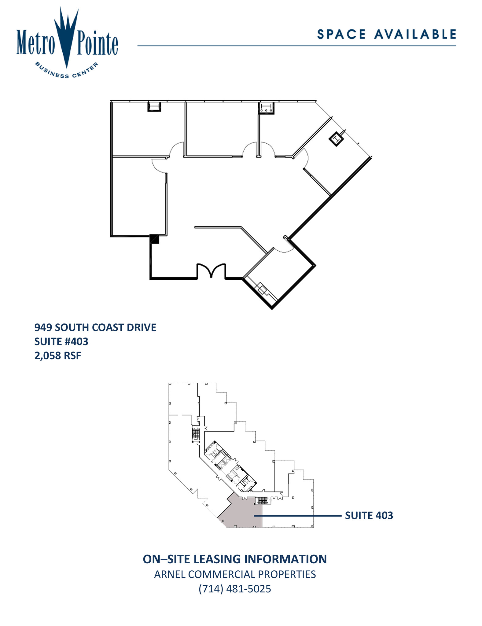 949 S Coast Dr, Costa Mesa, CA for lease Floor Plan- Image 1 of 1