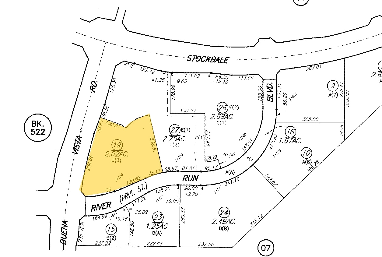 11200 River Run Blvd, Bakersfield, CA for sale Plat Map- Image 1 of 1