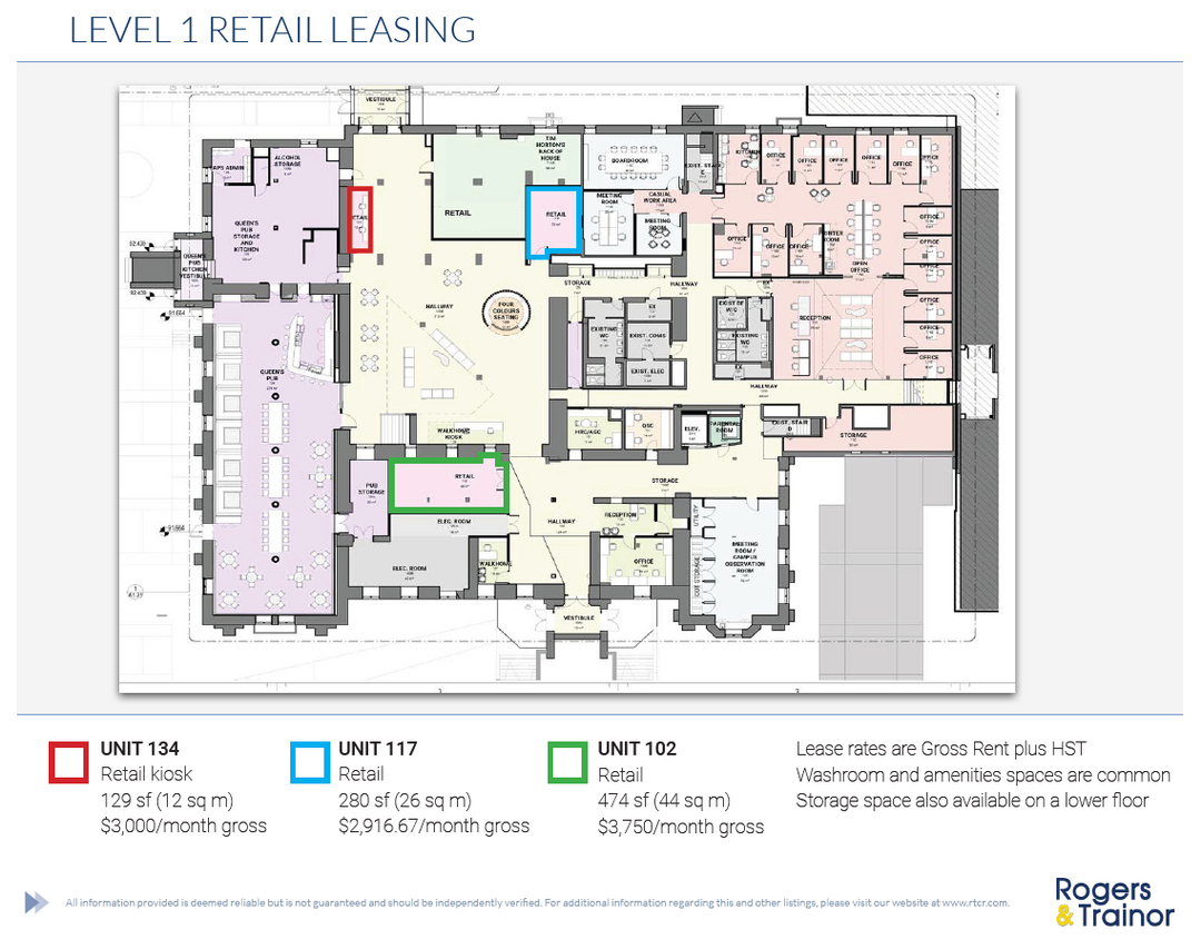 99 University Av, Kingston, ON for lease Floor Plan- Image 1 of 1