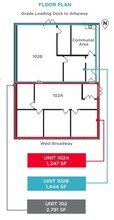 1690 W Broadway, Vancouver, BC for lease Floor Plan- Image 1 of 1