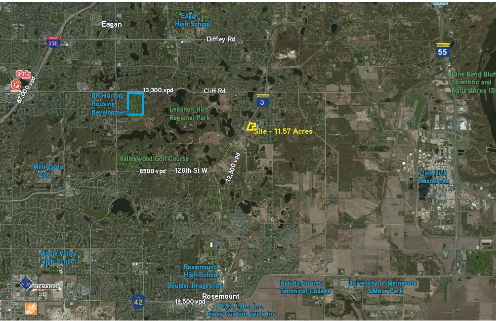 Red Pine Ln, Eagan, MN for sale Aerial- Image 1 of 1