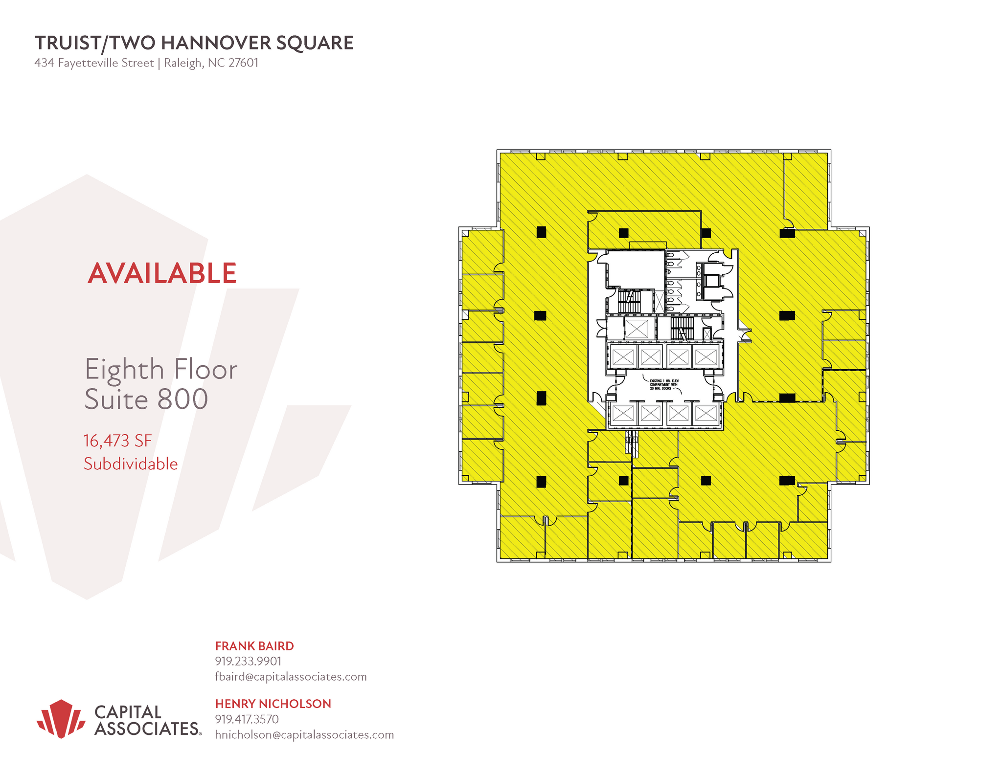 434 Fayetteville St, Raleigh, NC for lease Floor Plan- Image 1 of 1