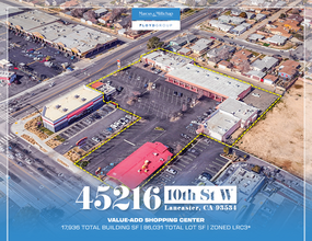 45216-45232 10th St W, Lancaster, CA - aerial  map view - Image1