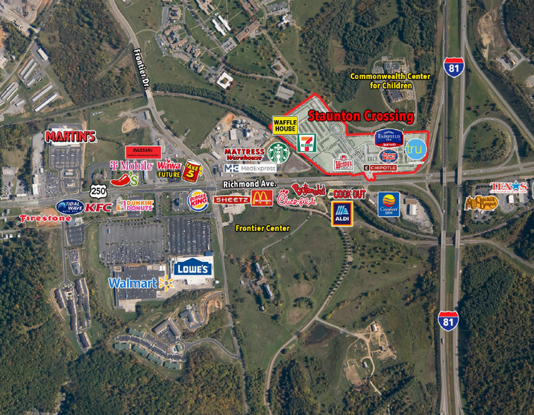 Crossing Way, Staunton, VA for lease - Aerial - Image 1 of 1