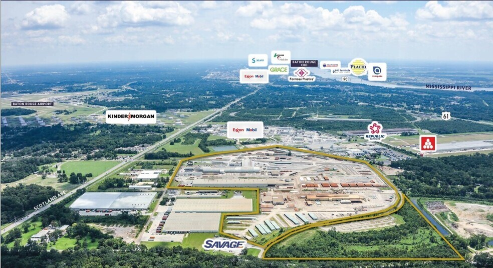 12555 Ronaldson Rd, Baton Rouge, LA for sale - Aerial - Image 3 of 6