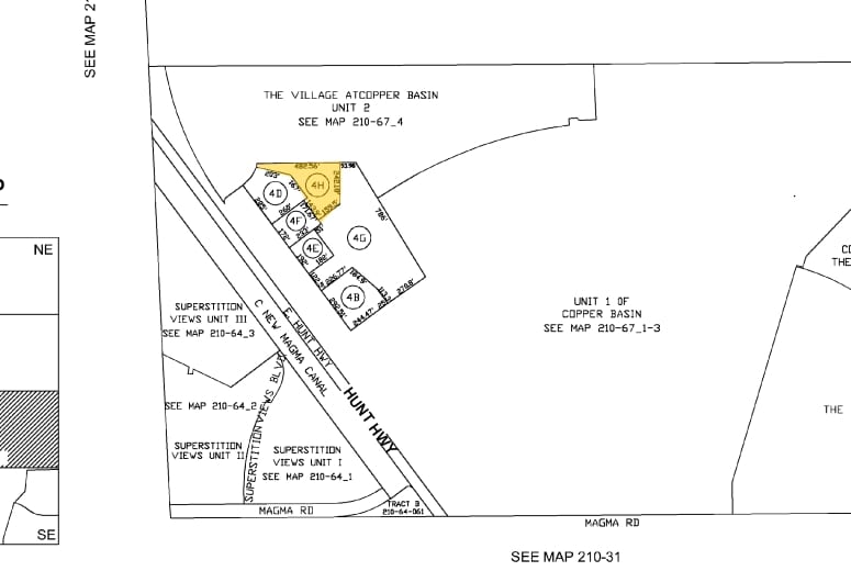 2474-2500 E Hunt Hwy, Queen Creek, AZ for lease - Plat Map - Image 2 of 6