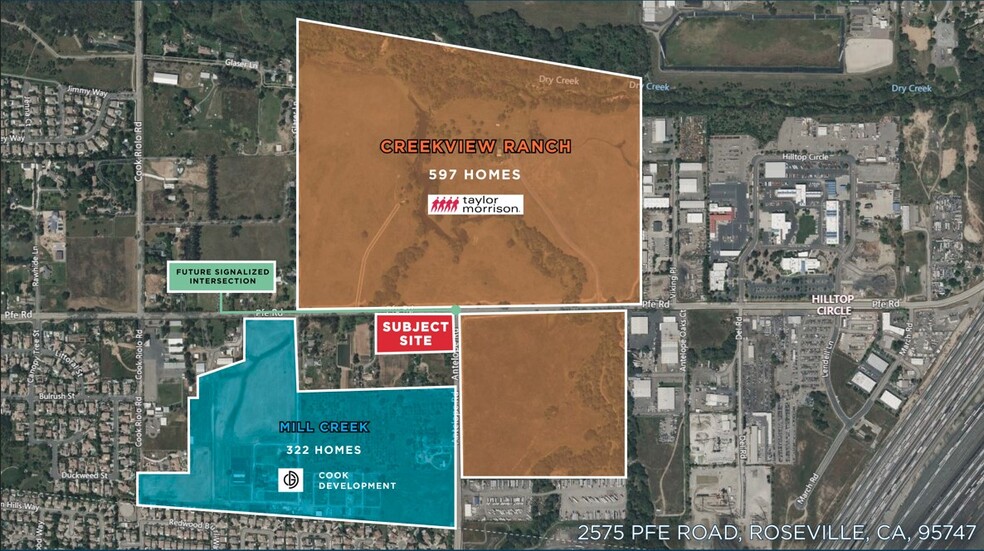 2575 Pfe Rd, Roseville, CA for sale - Aerial - Image 1 of 1