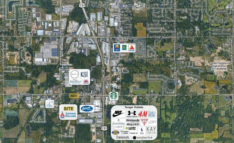 582 84th St SW, Byron Center, MI for lease - Aerial - Image 2 of 2