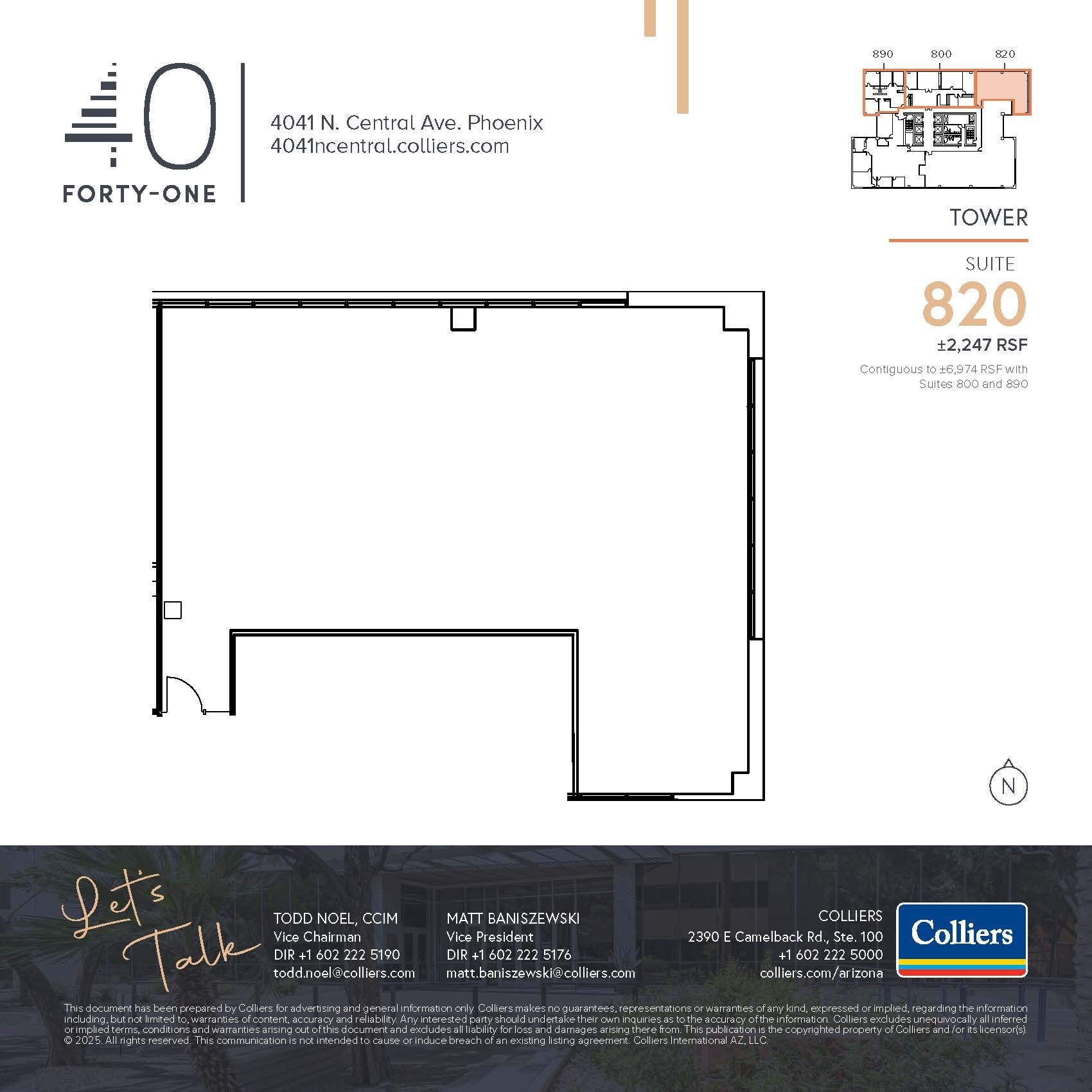 4041 N Central Ave, Phoenix, AZ for lease Floor Plan- Image 1 of 1
