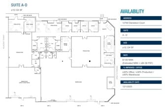 12760 Danielson Ct, Poway, CA for lease Floor Plan- Image 1 of 2