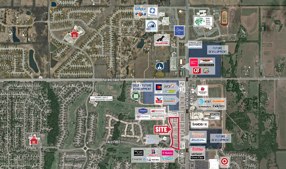 Rock Rd & 63rd St (Patriot Ave ) SW/C, Derby, KS for sale - Building Photo - Image 2 of 3