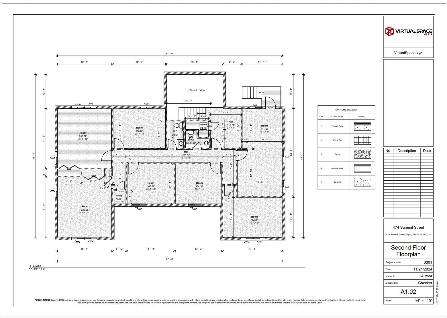 474 Summit St, Elgin, IL for lease Floor Plan- Image 1 of 1