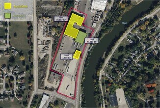 1611 James P Cole Blvd, Flint, MI - AERIAL map view