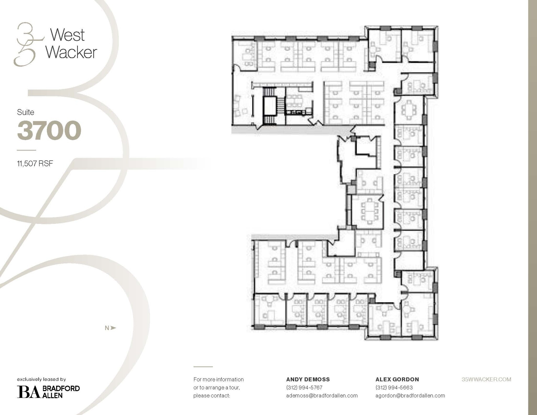 35 W Wacker Dr, Chicago, IL for lease Floor Plan- Image 1 of 3