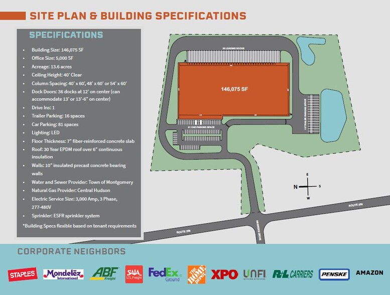 14 Moosilauke Dr, Montgomery, NY for lease - Site Plan - Image 2 of 4