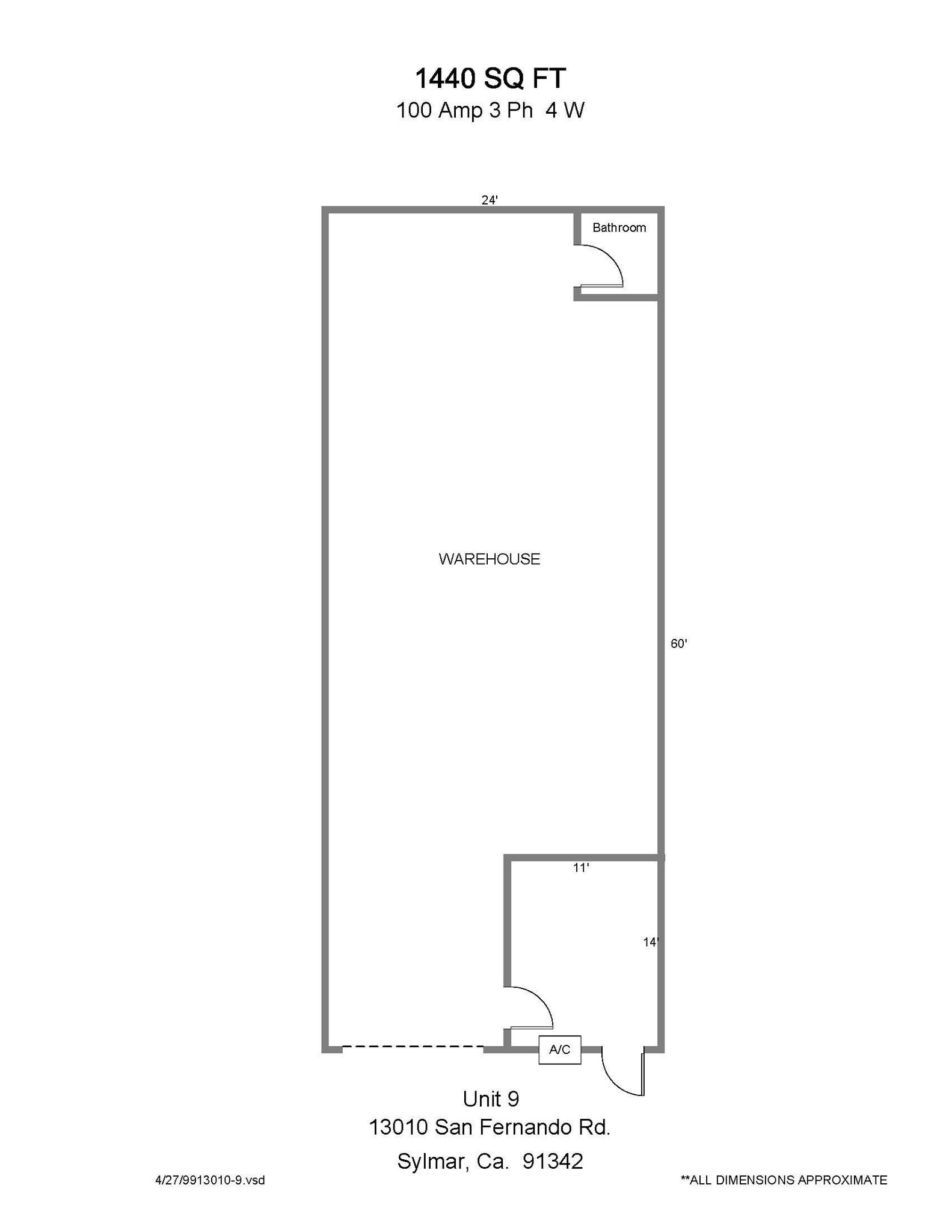 13000-13010 San Fernando Rd, Sylmar, CA for lease Floor Plan- Image 1 of 1