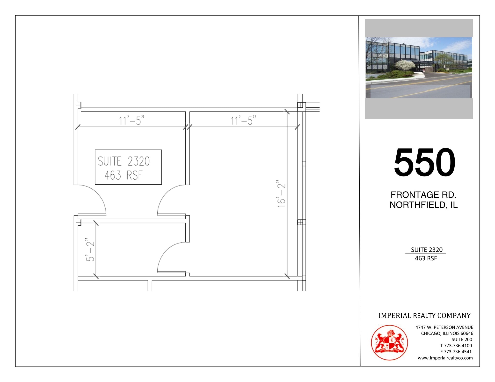 540-550 W Frontage Rd, Northfield, IL for lease Site Plan- Image 1 of 2
