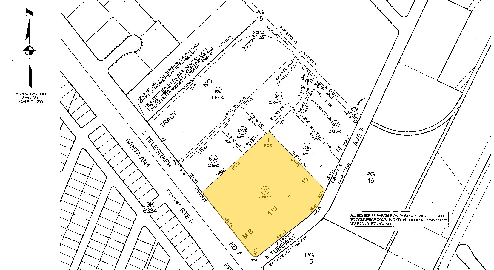 6051 Telegraph Rd, Commerce, CA for sale Plat Map- Image 1 of 1