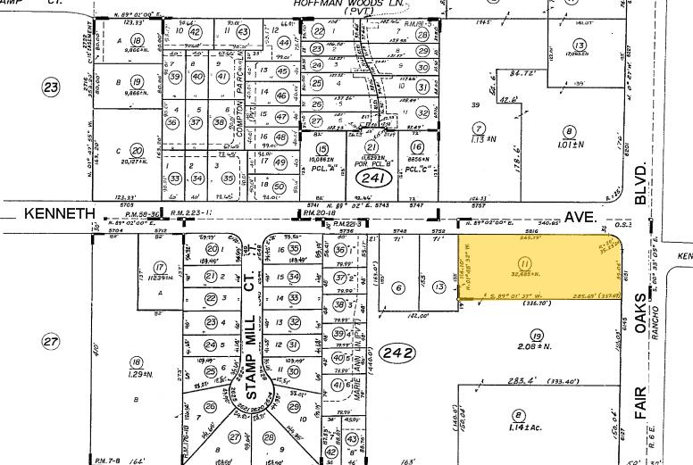 6151 Fair Oaks Blvd, Carmichael, CA for sale - Plat Map - Image 1 of 1