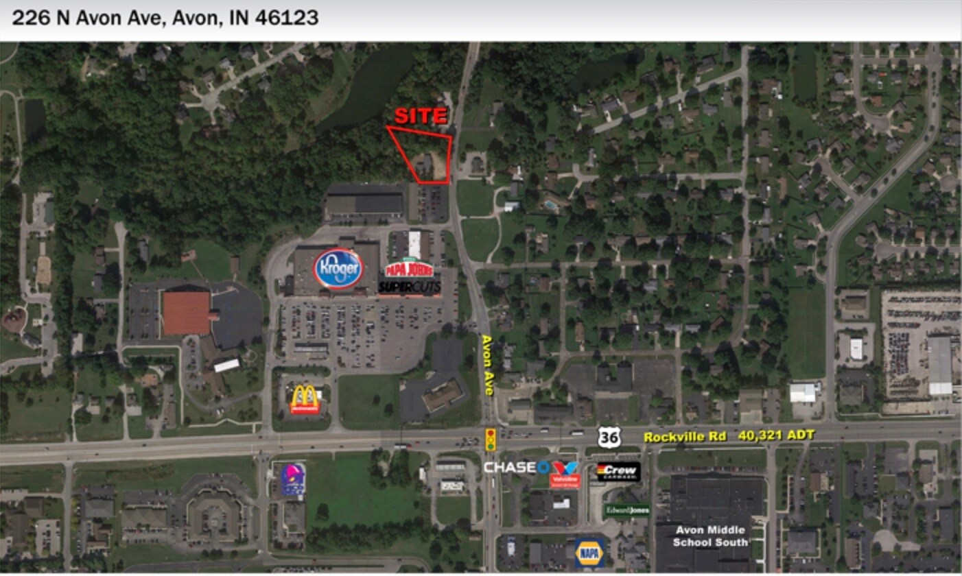 226 N Avon Ave, Avon, IN 46123 226 N Avon AVE Vacant Commercial Lot
