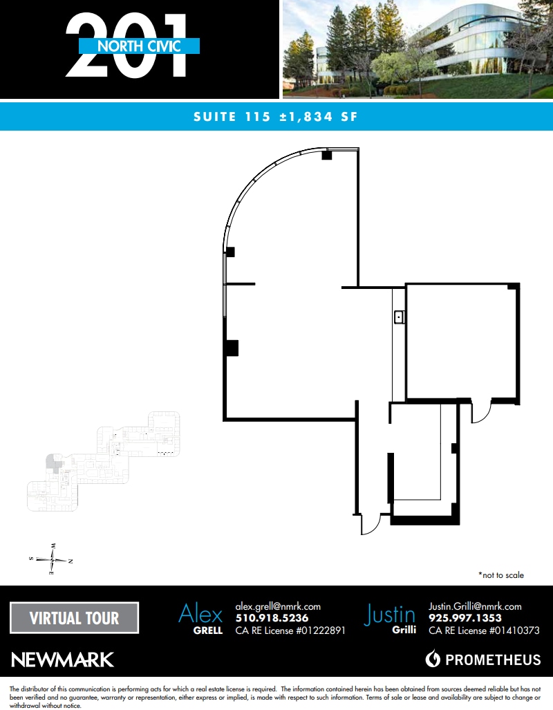 201 N Civic Dr, Walnut Creek, CA for lease Floor Plan- Image 1 of 1