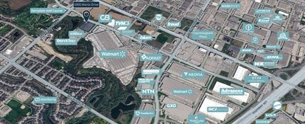6900-1 Maritz Dr, Mississauga, ON - AERIAL map view