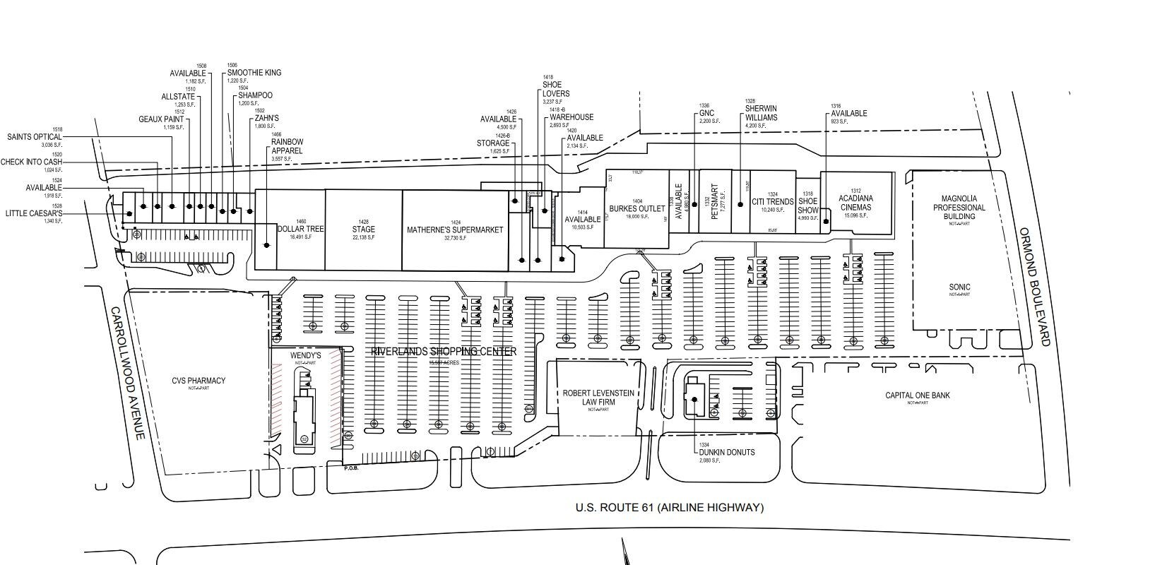 1318 W Airline Hwy, La Place, LA for lease Site Plan- Image 1 of 1