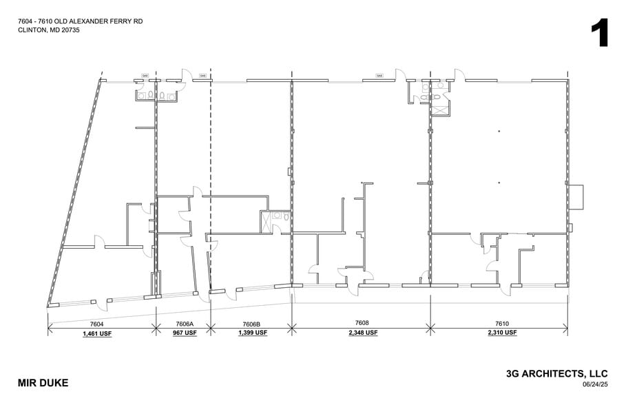7604-7610 Old Alexandria Ferry Rd, Clinton, MD for lease - Site Plan - Image 1 of 4