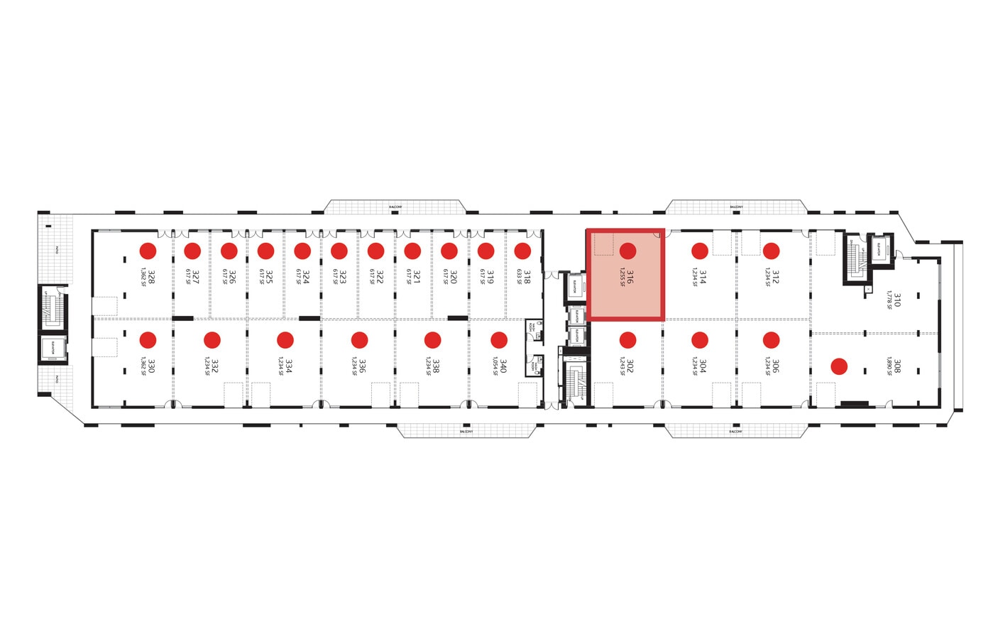 8250 Manitoba St, Vancouver, BC V5X 0L6 - Unit 316 - - Floor Plan - Image 1 of 3