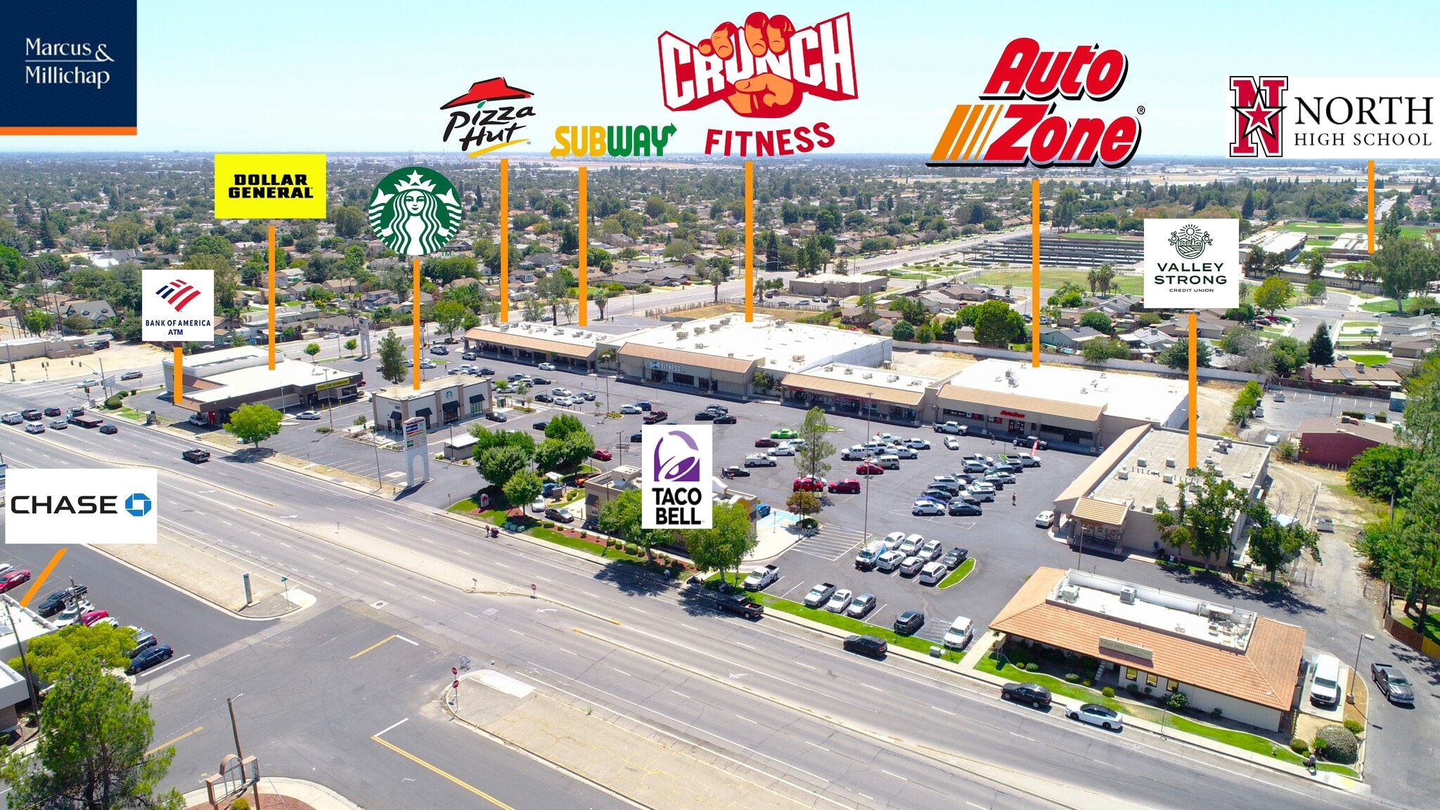 2313-2523 N Chester Ave, Bakersfield, CA for lease Aerial- Image 1 of 14