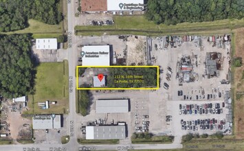 212 N 16th St, La Porte, TX - aerial  map view