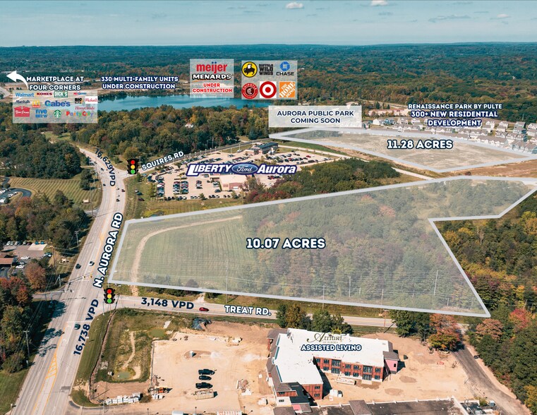 850 Aurora, Aurora, OH for sale - Aerial - Image 1 of 4