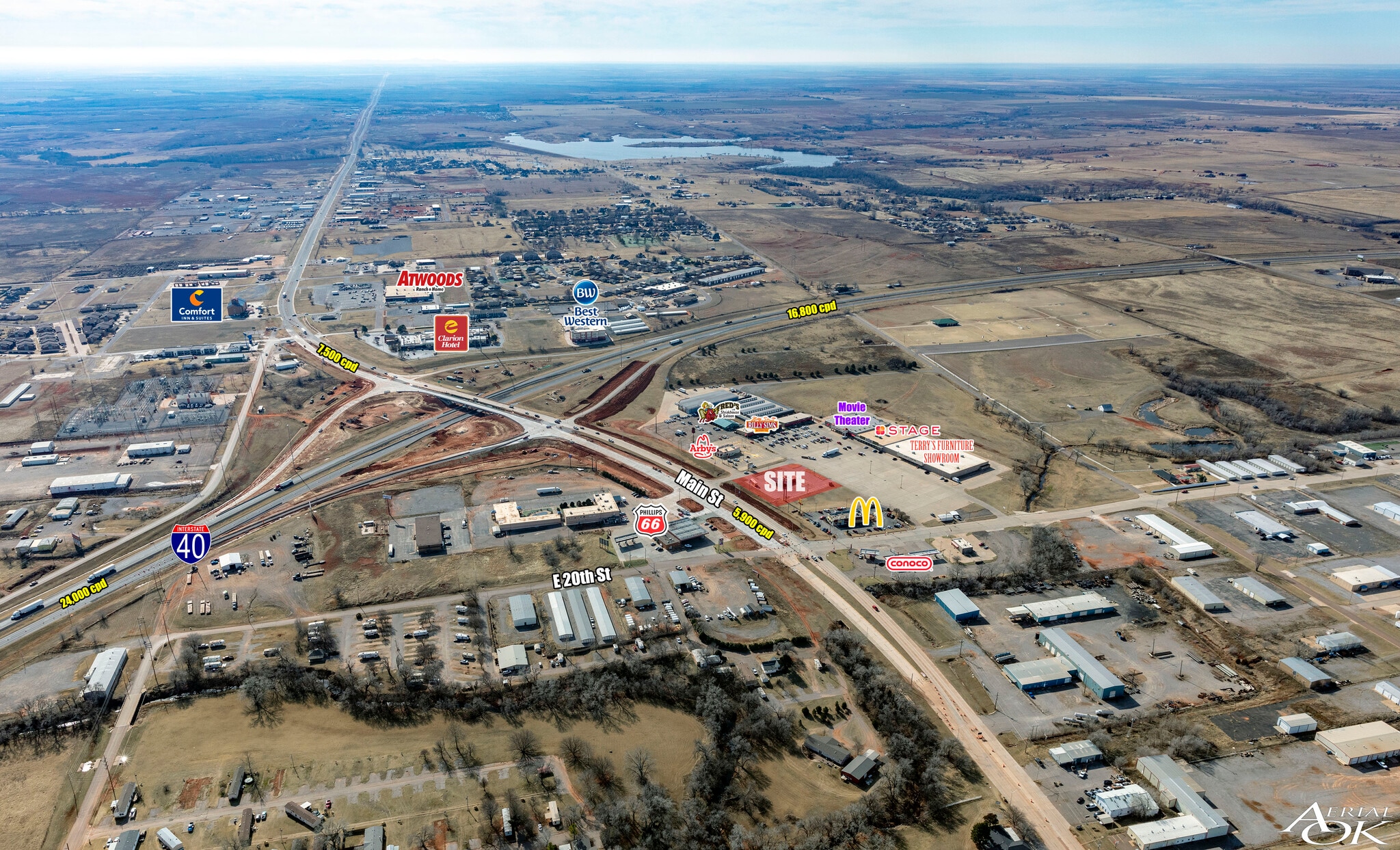 2021 S Main St, Elk City, OK 73644 Retail for Sale