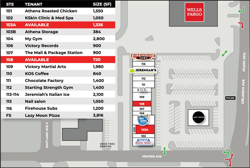 481 S Orlando Ave, Maitland, FL for lease - Site Plan - Image 3 of 6