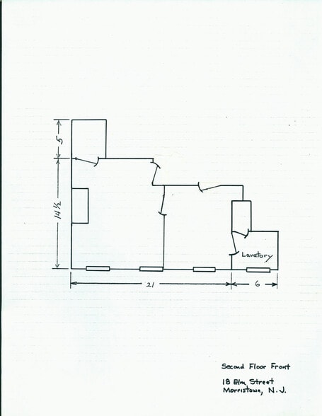 14-18 Elm St, Morristown, NJ for lease - Floor Plan - Image 2 of 9