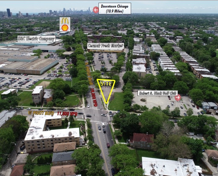 6740 N Ridge Blvd, Chicago, IL for lease - Aerial - Image 3 of 11