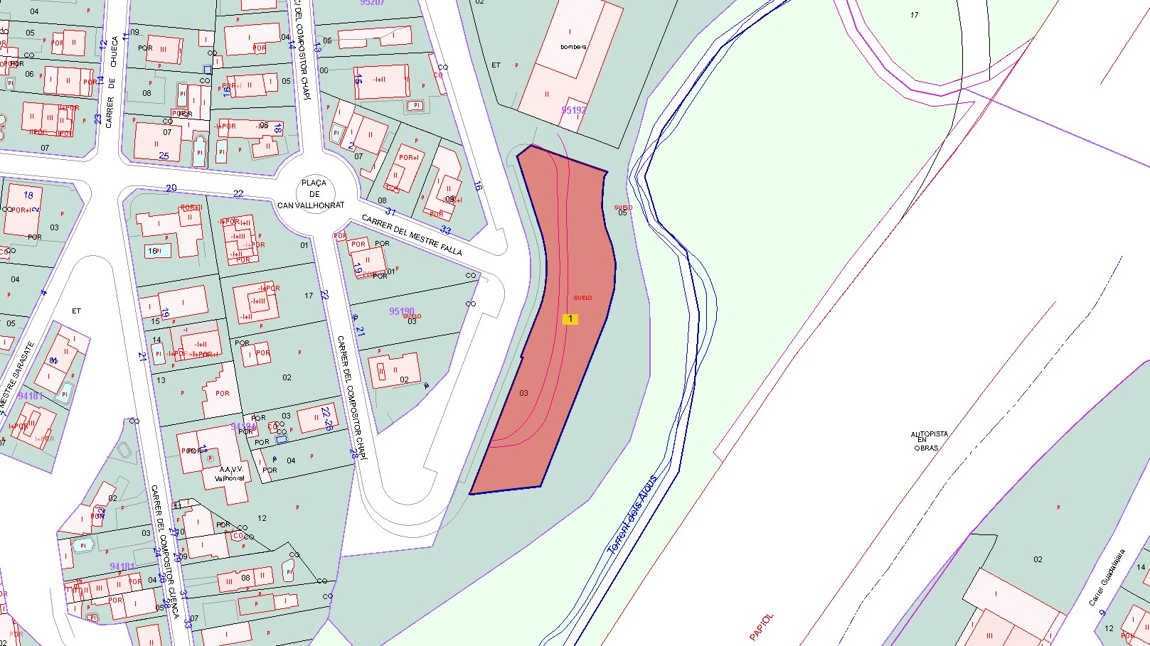 Land in Rubí, Barcelona for sale Plat Map- Image 1 of 3