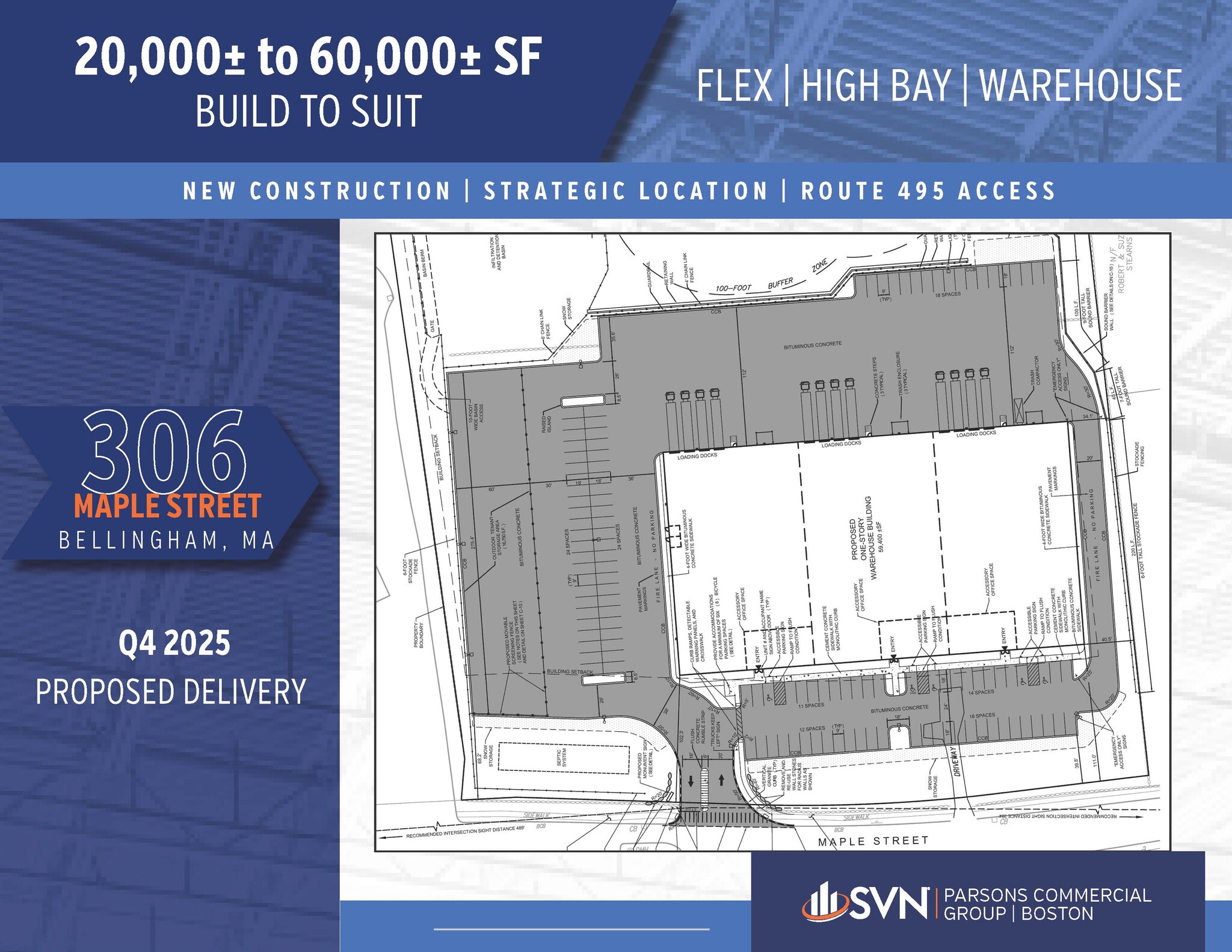 306 Maple St, Bellingham, MA for lease Site Plan- Image 1 of 2