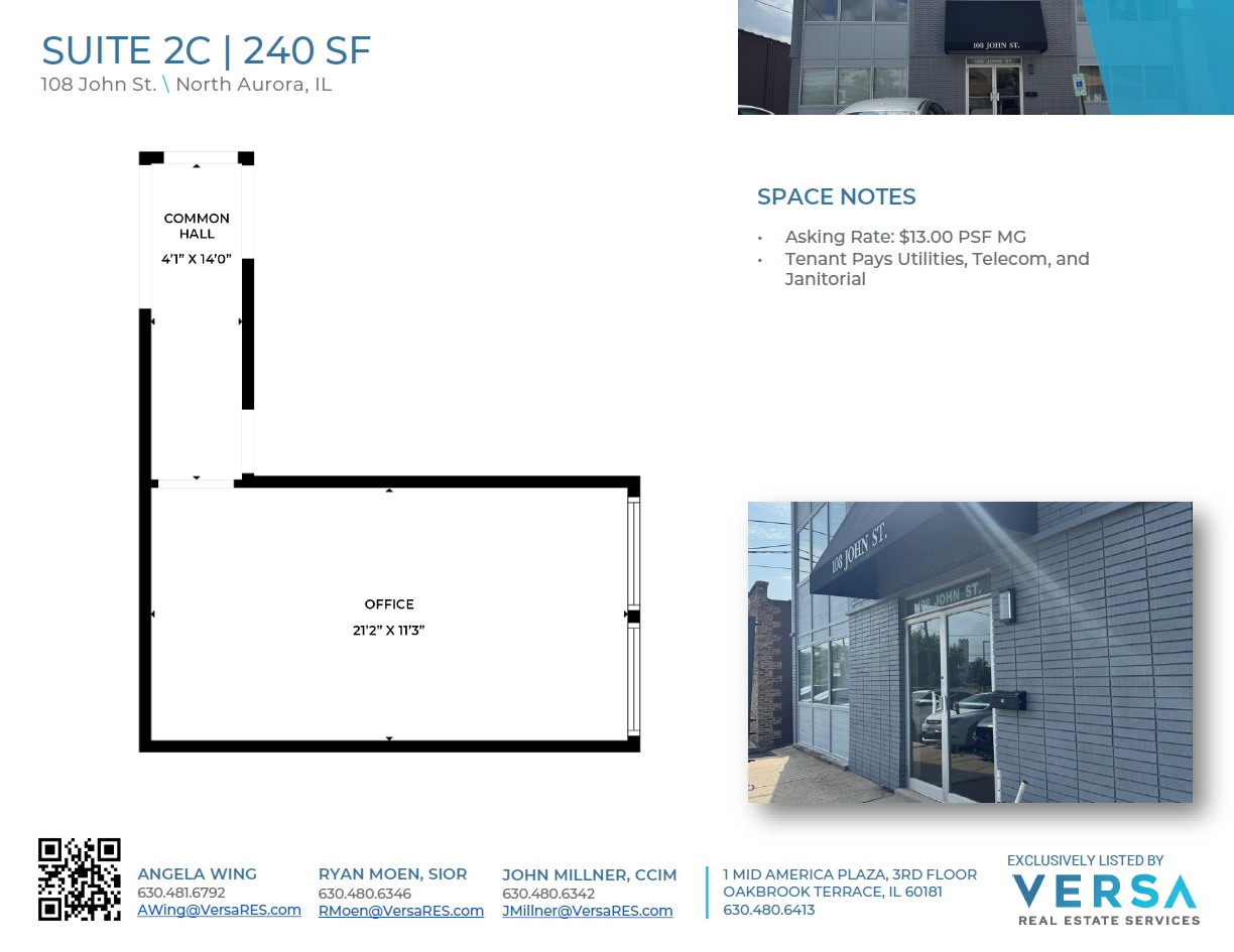 108 John St, North Aurora, IL for lease Floor Plan- Image 1 of 1