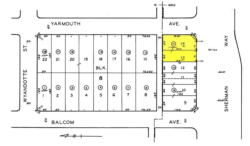 17731-17735 Sherman Way, Reseda, CA for lease - Plat Map - Image 2 of 2