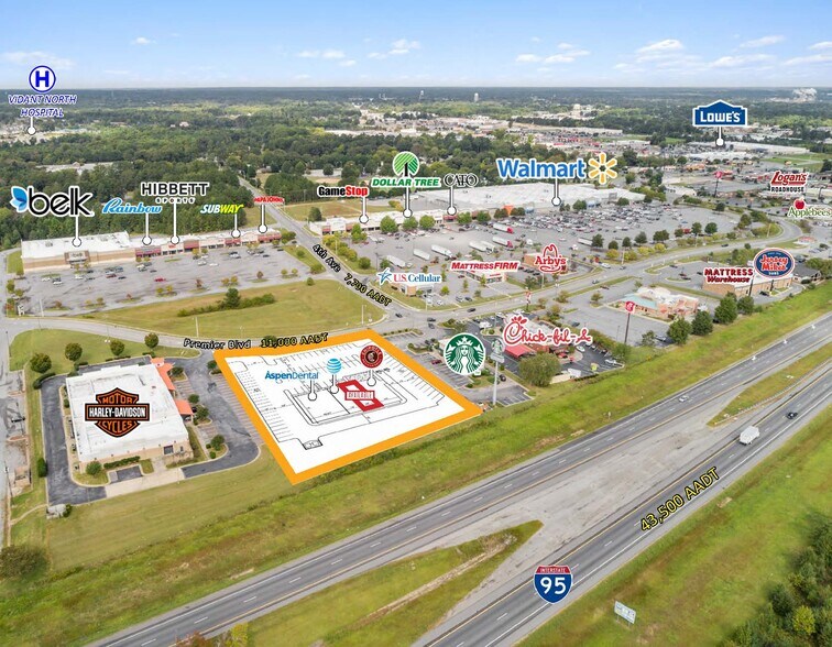 304 Premier Blvd, Roanoke Rapids, NC for sale - Aerial - Image 1 of 1