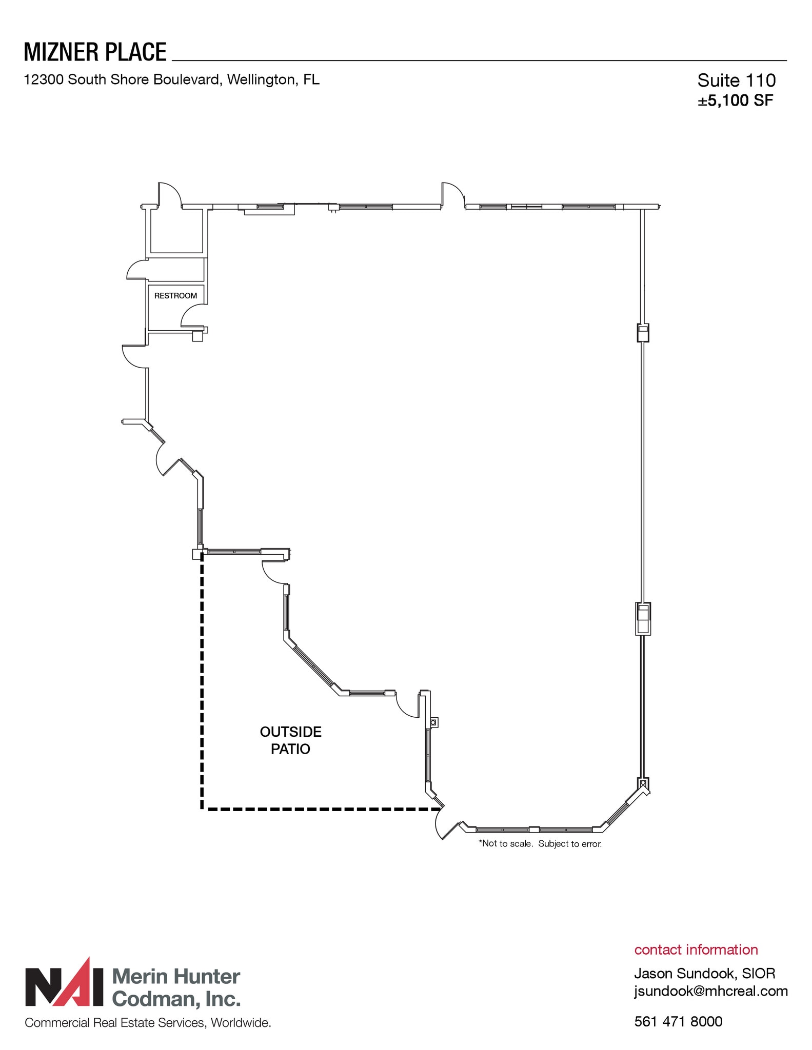 12300 S Shore Blvd, Wellington, FL for lease Floor Plan- Image 1 of 8