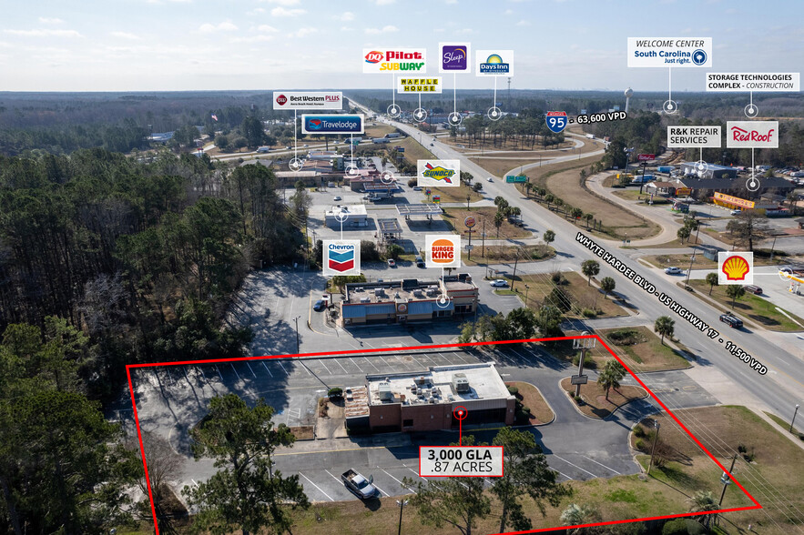 18896 Whyte Hardee Blvd, Hardeeville, SC for lease - Aerial - Image 1 of 3