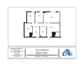 4004 Belt Line Rd, Addison, TX for lease Floor Plan- Image 1 of 2