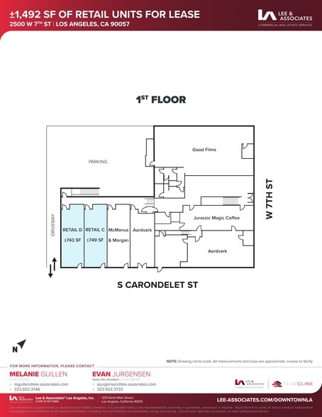 2500 W 7th St, Los Angeles, CA for lease - Site Plan - Image 1 of 16
