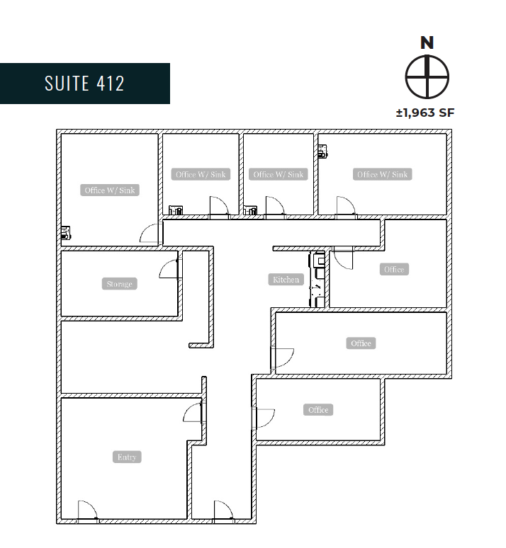 18425 Burbank Blvd, Tarzana, CA for lease Floor Plan- Image 1 of 3